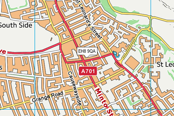 EH8 9QA map - OS VectorMap District (Ordnance Survey)