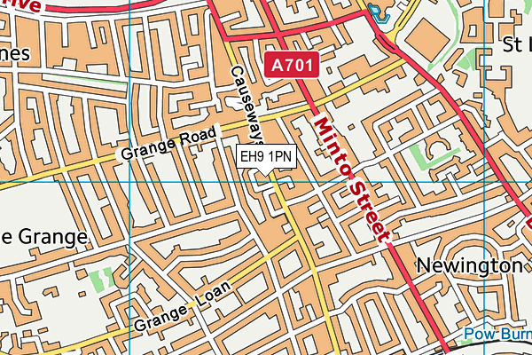 EH9 1PN map - OS VectorMap District (Ordnance Survey)