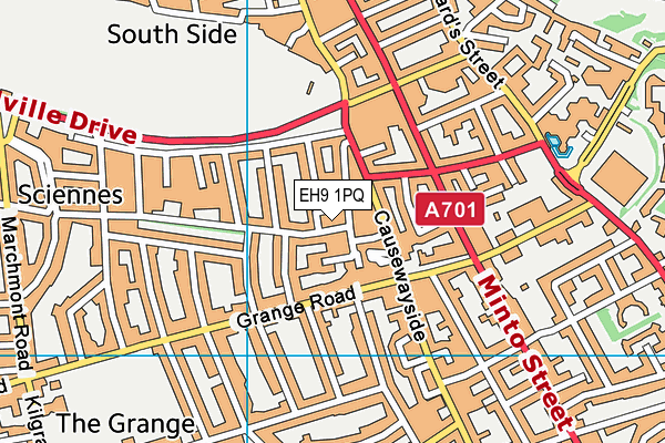 EH9 1PQ map - OS VectorMap District (Ordnance Survey)