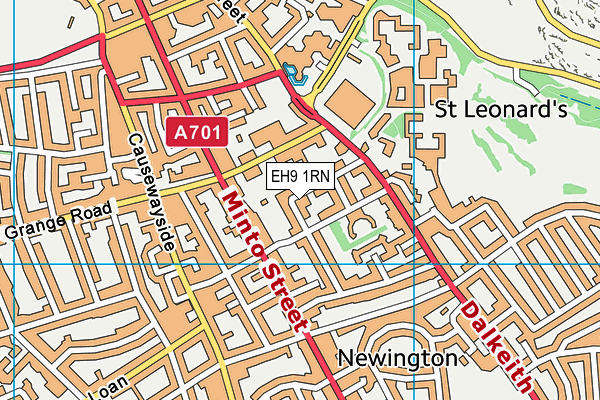 EH9 1RN map - OS VectorMap District (Ordnance Survey)