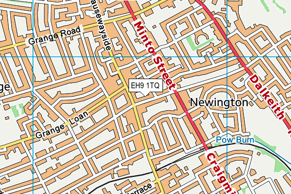 EH9 1TQ map - OS VectorMap District (Ordnance Survey)