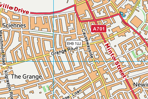 EH9 1UJ map - OS VectorMap District (Ordnance Survey)