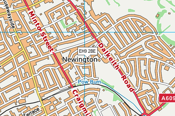 EH9 2BE map - OS VectorMap District (Ordnance Survey)