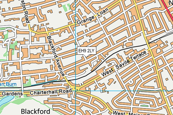 EH9 2LY map - OS VectorMap District (Ordnance Survey)