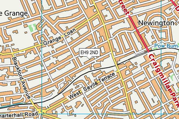 EH9 2ND map - OS VectorMap District (Ordnance Survey)