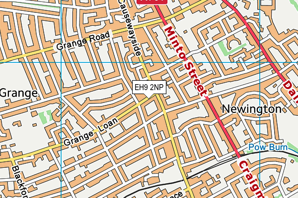 EH9 2NP map - OS VectorMap District (Ordnance Survey)