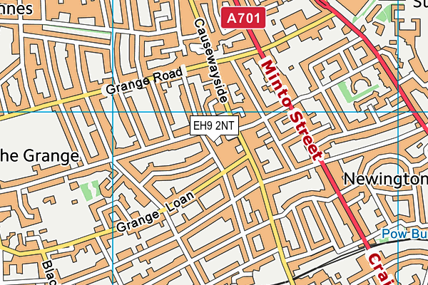 EH9 2NT map - OS VectorMap District (Ordnance Survey)