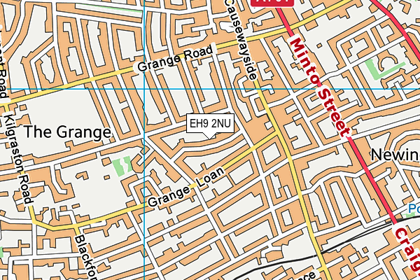 EH9 2NU map - OS VectorMap District (Ordnance Survey)