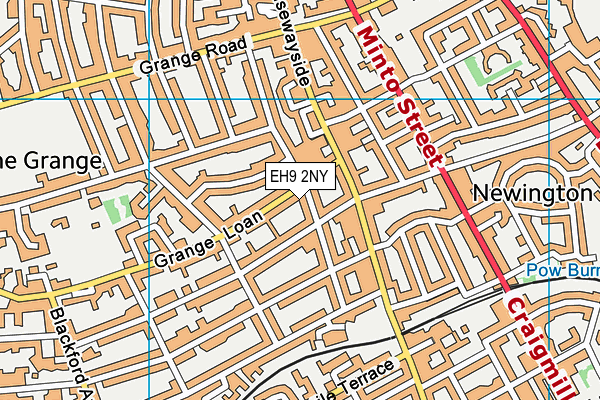 EH9 2NY map - OS VectorMap District (Ordnance Survey)