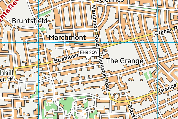 EH9 2QY map - OS VectorMap District (Ordnance Survey)