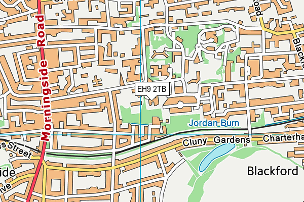EH9 2TB map - OS VectorMap District (Ordnance Survey)