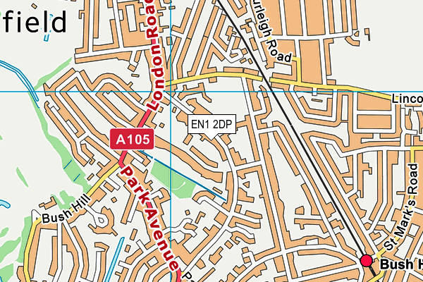 EN1 2DP map - OS VectorMap District (Ordnance Survey)