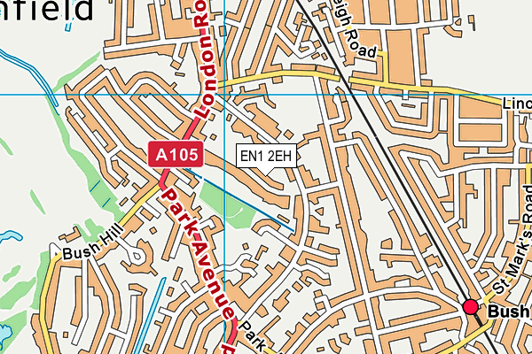EN1 2EH map - OS VectorMap District (Ordnance Survey)