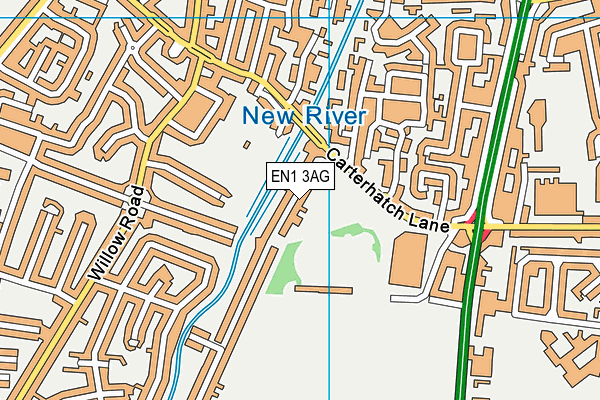 EN1 3AG map - OS VectorMap District (Ordnance Survey)