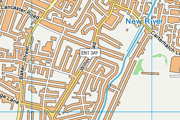 EN1 3AY map - OS VectorMap District (Ordnance Survey)