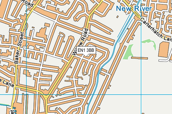 EN1 3BB map - OS VectorMap District (Ordnance Survey)