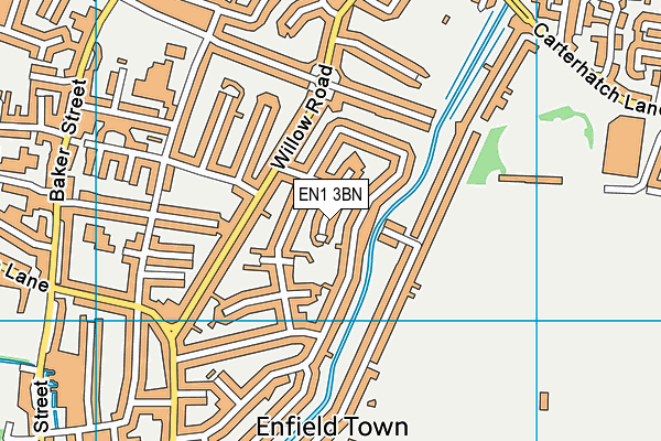 EN1 3BN map - OS VectorMap District (Ordnance Survey)