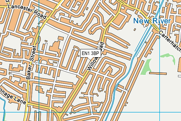 EN1 3BP map - OS VectorMap District (Ordnance Survey)