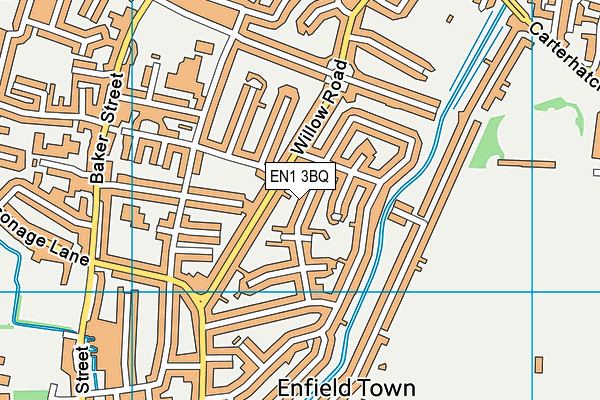 EN1 3BQ map - OS VectorMap District (Ordnance Survey)