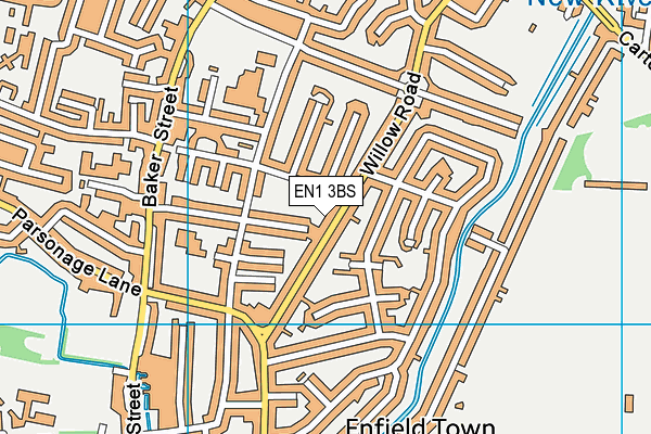 EN1 3BS map - OS VectorMap District (Ordnance Survey)
