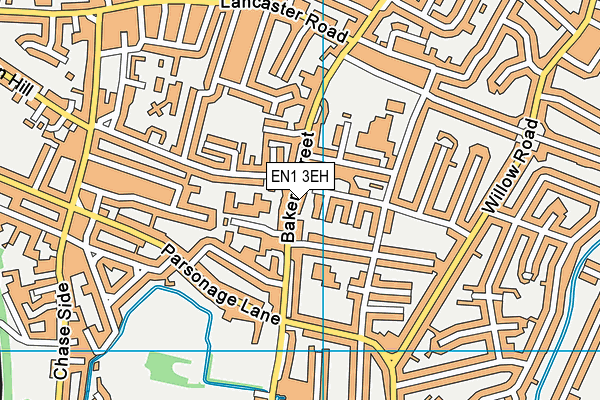 EN1 3EH map - OS VectorMap District (Ordnance Survey)
