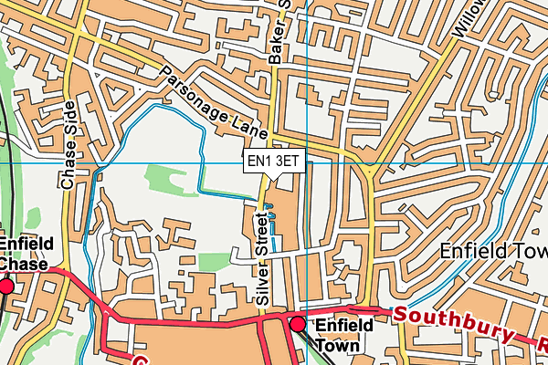 EN1 3ET map - OS VectorMap District (Ordnance Survey)