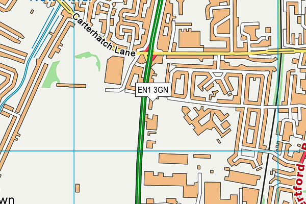 EN1 3GN map - OS VectorMap District (Ordnance Survey)