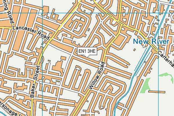 EN1 3HE map - OS VectorMap District (Ordnance Survey)