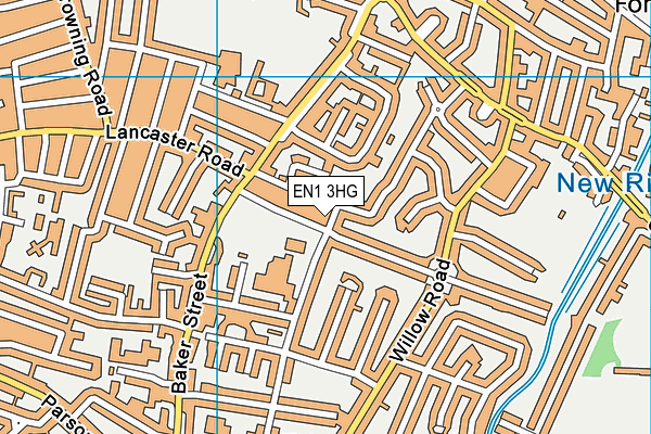 EN1 3HG map - OS VectorMap District (Ordnance Survey)