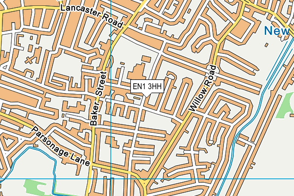 EN1 3HH map - OS VectorMap District (Ordnance Survey)