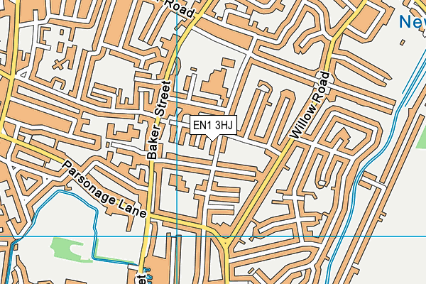 EN1 3HJ map - OS VectorMap District (Ordnance Survey)