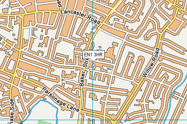 EN1 3HR map - OS VectorMap District (Ordnance Survey)