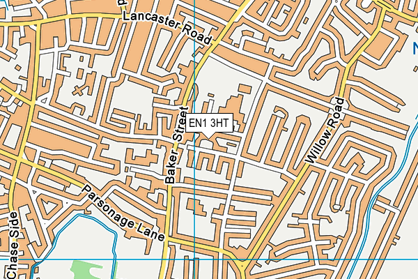 EN1 3HT map - OS VectorMap District (Ordnance Survey)