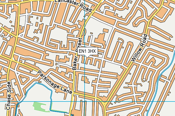 EN1 3HX map - OS VectorMap District (Ordnance Survey)