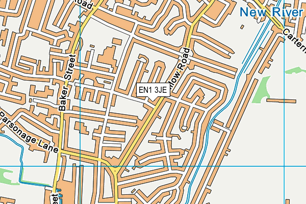 EN1 3JE map - OS VectorMap District (Ordnance Survey)
