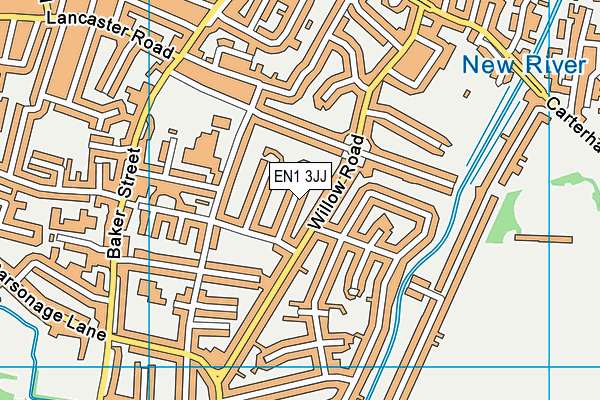 EN1 3JJ map - OS VectorMap District (Ordnance Survey)