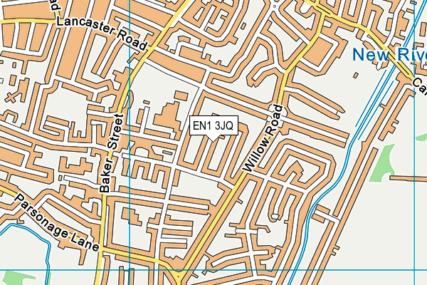 EN1 3JQ map - OS VectorMap District (Ordnance Survey)