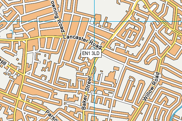 EN1 3LD map - OS VectorMap District (Ordnance Survey)