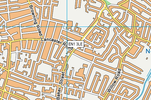 EN1 3LE map - OS VectorMap District (Ordnance Survey)
