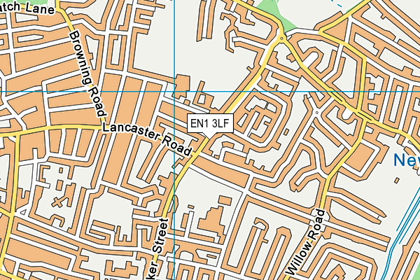 EN1 3LF map - OS VectorMap District (Ordnance Survey)