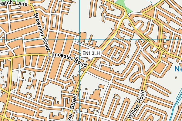 EN1 3LH map - OS VectorMap District (Ordnance Survey)