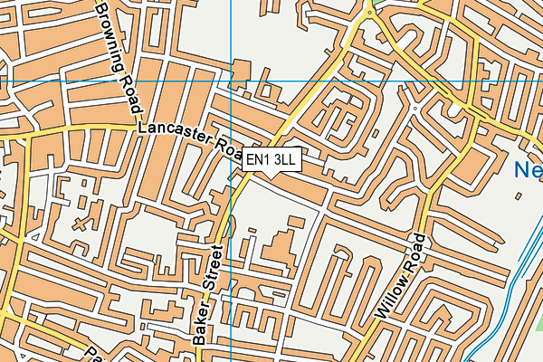 EN1 3LL map - OS VectorMap District (Ordnance Survey)