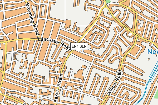 EN1 3LN map - OS VectorMap District (Ordnance Survey)