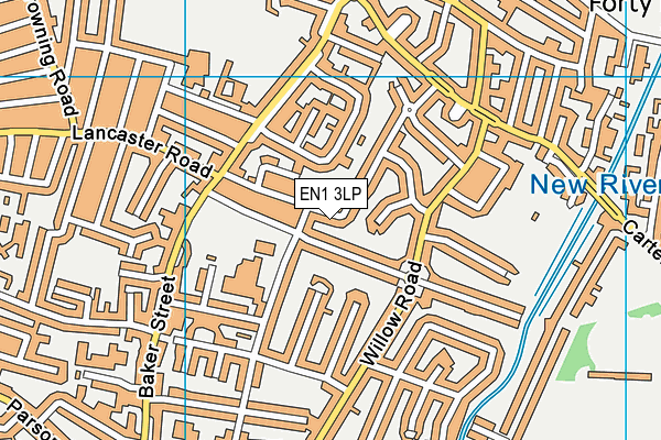 EN1 3LP map - OS VectorMap District (Ordnance Survey)