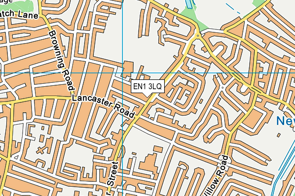 EN1 3LQ map - OS VectorMap District (Ordnance Survey)