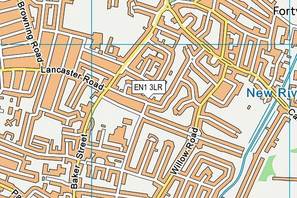 EN1 3LR map - OS VectorMap District (Ordnance Survey)