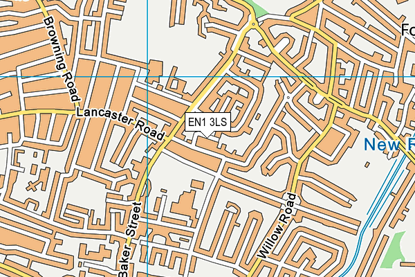 EN1 3LS map - OS VectorMap District (Ordnance Survey)