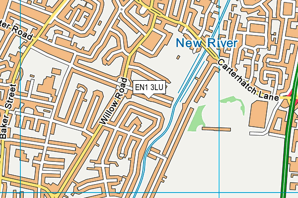 EN1 3LU map - OS VectorMap District (Ordnance Survey)