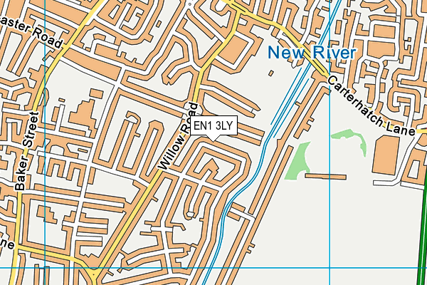 EN1 3LY map - OS VectorMap District (Ordnance Survey)