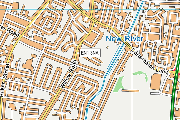 EN1 3NA map - OS VectorMap District (Ordnance Survey)